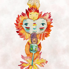 Lístečkový totem