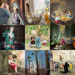 ilustrace Putování labyrintem světa